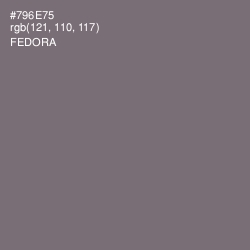 #796E75 - Fedora Color Image