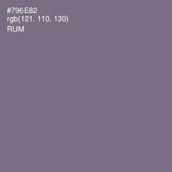 #796E82 - Rum Color Image