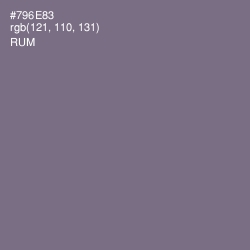 #796E83 - Rum Color Image