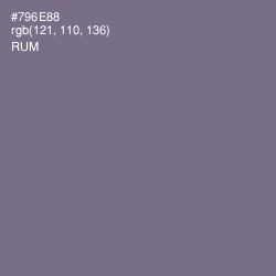 #796E88 - Rum Color Image