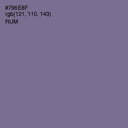 #796E8F - Rum Color Image