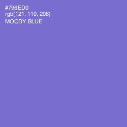 #796ED0 - Moody Blue Color Image