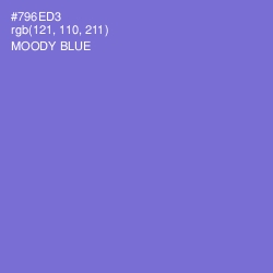 #796ED3 - Moody Blue Color Image