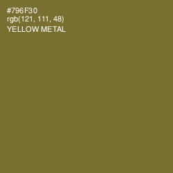 #796F30 - Yellow Metal Color Image