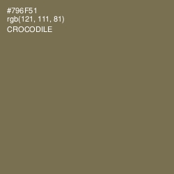 #796F51 - Crocodile Color Image