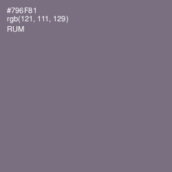 #796F81 - Rum Color Image