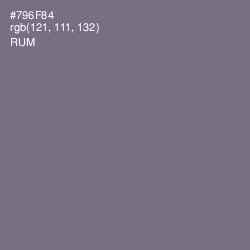 #796F84 - Rum Color Image