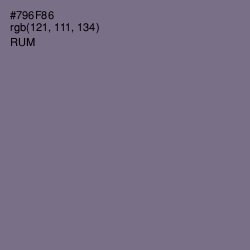 #796F86 - Rum Color Image