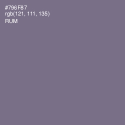 #796F87 - Rum Color Image
