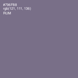 #796F88 - Rum Color Image