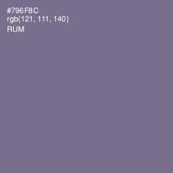 #796F8C - Rum Color Image