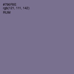 #796F8E - Rum Color Image