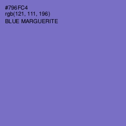 #796FC4 - Blue Marguerite Color Image