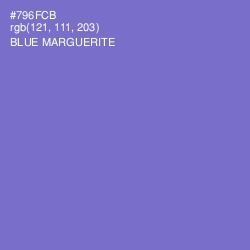 #796FCB - Blue Marguerite Color Image