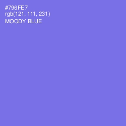 #796FE7 - Moody Blue Color Image