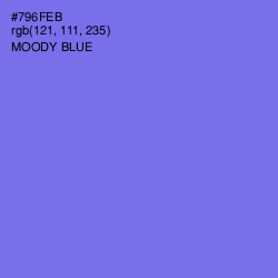 #796FEB - Moody Blue Color Image