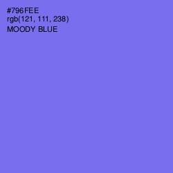 #796FEE - Moody Blue Color Image