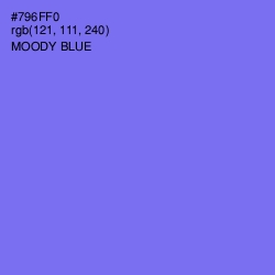 #796FF0 - Moody Blue Color Image
