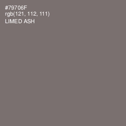 #79706F - Limed Ash Color Image