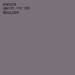 #79707A - Boulder Color Image