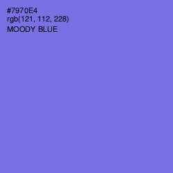 #7970E4 - Moody Blue Color Image