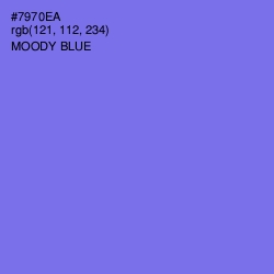 #7970EA - Moody Blue Color Image