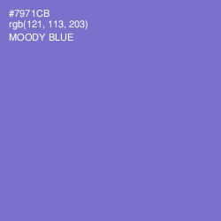 #7971CB - Moody Blue Color Image