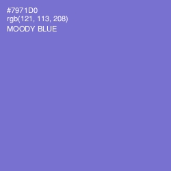 #7971D0 - Moody Blue Color Image