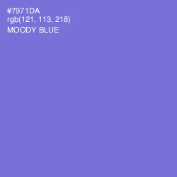 #7971DA - Moody Blue Color Image