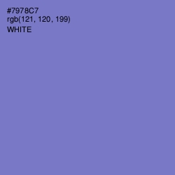 #7978C7 - Moody Blue Color Image