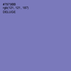 #7979BB - Deluge Color Image