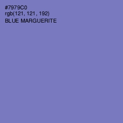 #7979C0 - Blue Marguerite Color Image