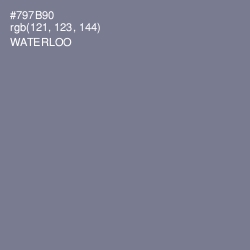 #797B90 - Waterloo  Color Image