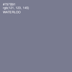 #797B91 - Waterloo  Color Image