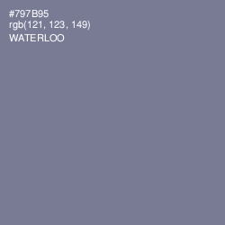 #797B95 - Waterloo  Color Image