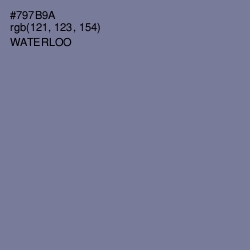 #797B9A - Waterloo  Color Image