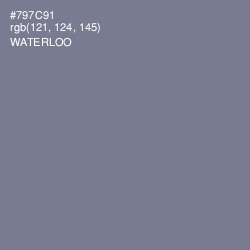 #797C91 - Waterloo  Color Image