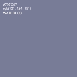 #797C97 - Waterloo  Color Image