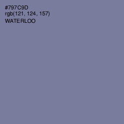 #797C9D - Waterloo  Color Image