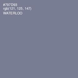 #797D93 - Waterloo  Color Image