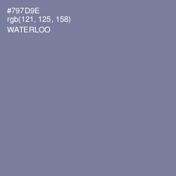 #797D9E - Waterloo  Color Image