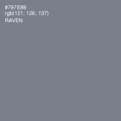 #797E89 - Raven Color Image