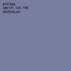 #797E9E - Waterloo  Color Image