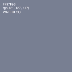 #797F93 - Waterloo  Color Image