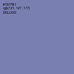 #797FB1 - Deluge Color Image