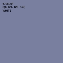 #79809F - Slate Gray Color Image