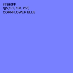 #7980FF - Cornflower Blue Color Image