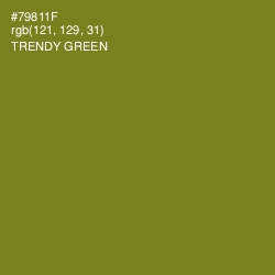 #79811F - Trendy Green Color Image