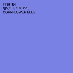#7981E4 - Cornflower Blue Color Image