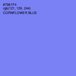 #7981F4 - Cornflower Blue Color Image